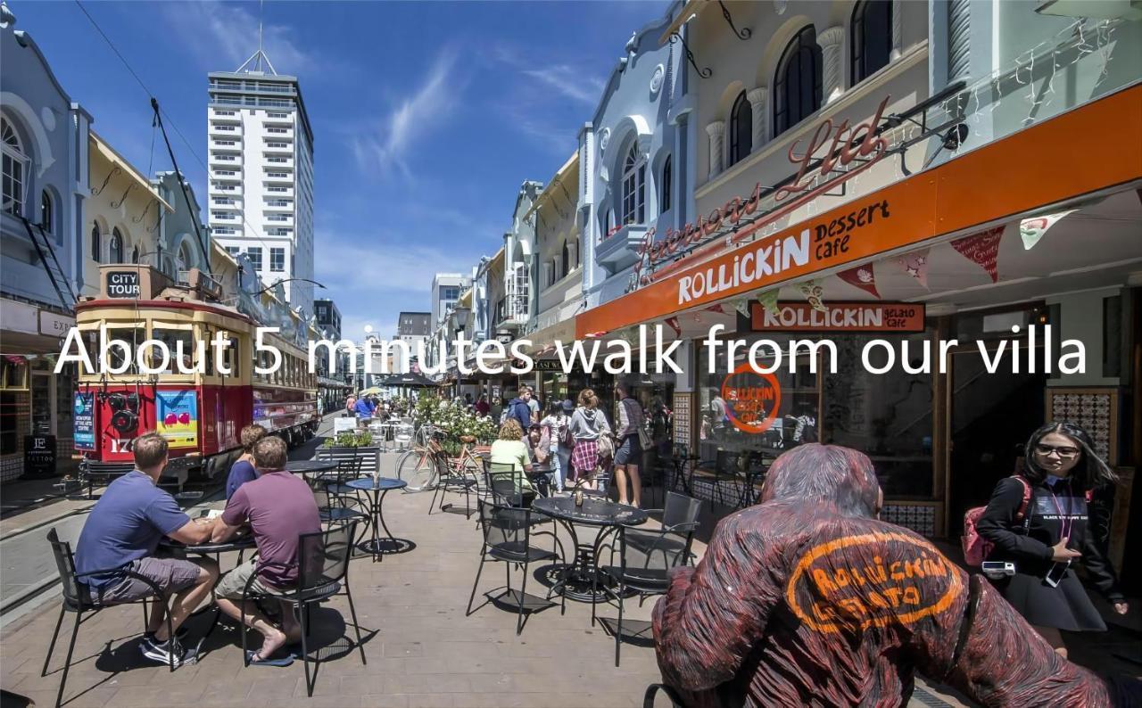 City Centre Superior Villa 3 Large Double Bedrooms Christchurch Bagian luar foto